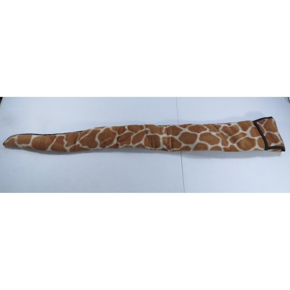 Vintage Giraffe Print Fleece Green Satin Lined Rifle Shotgun Sock Case Bag 52"